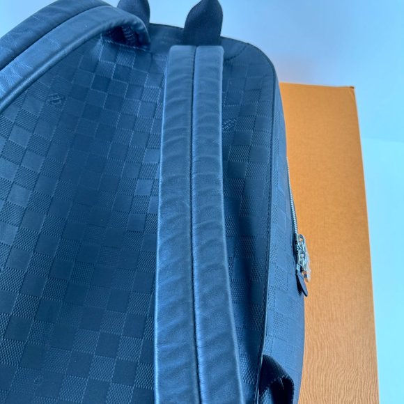 LOUIS VUITTON N40306 Damier Infini Backpack Rucksack Black Men's - Picture 12 of 16